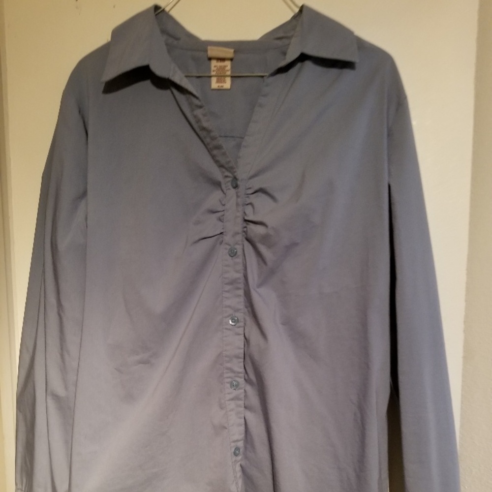 Blue Button Up Dress Shirt